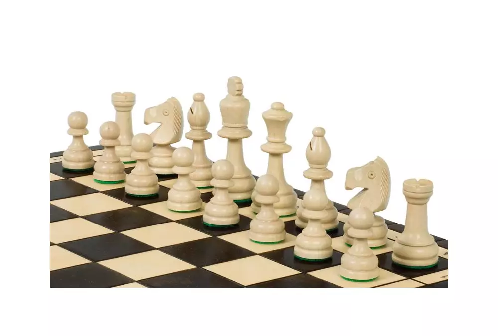 SZACHY DREWNIANE OLIMPIJSKIE DUŻE (41 x 41 cm)